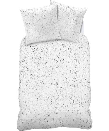 Grey Quartz Stone Baby Bedding Set - Grey Reversible Duvet Cover 100x135 cm + Pillowcase 40x60 cm - Artificial Stone Texture Design - 100% Microfibre - Super Soft & Hypoallergenic & Easy Care Toddler Junior / Cot Bed - Buy Online on GoSupps.com