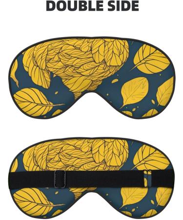 Yellow Leaves Chicken Soft Sleep Eye Mask - Breathable Female Eye Patch for Travel & Relaxation - Buy Online on GoSupps.com