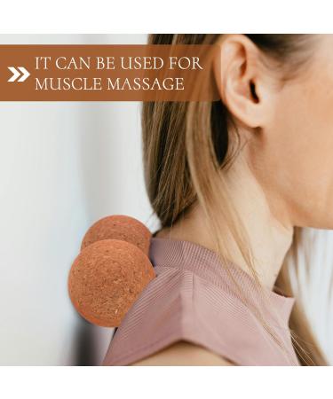 Beavorty Cork Massage Ball - Deep Tissue Relaxation & Trigger Point Relief for Muscle Knot Pain - Soft Wooden Yoga Ball for Tension Relief - Buy Online on GoSupps.com