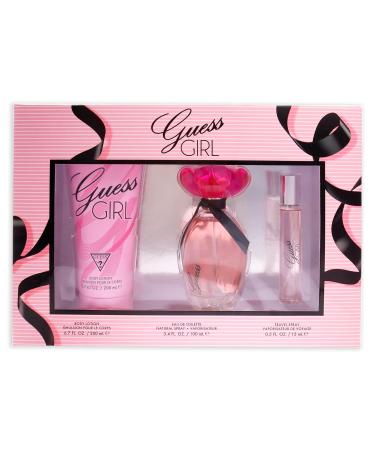 Guess Girl for Women - 3 Pc Gift Set 3.4oz EDT Spray 0.5oz EDT Spray 6.7oz Body Lotion - Buy Online on GoSupps.com