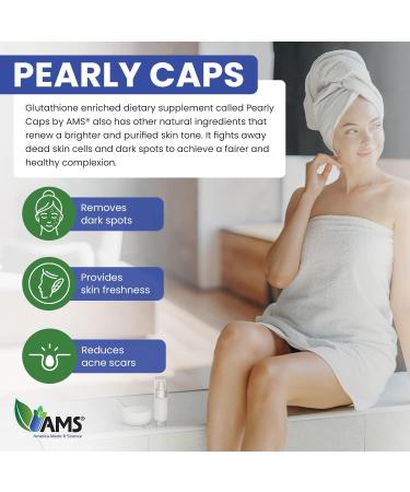 America Medic & Science Pearly Caps | 1500 mg Glutathione Supplement for Anti-Aging & Skin Lightening | 60 Capsules with Vitamin C L-Cysteine & Alpha Lipoic Acid - Buy Online on GoSupps.com