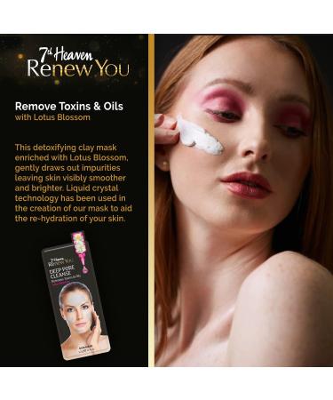 7th Heaven RenewYou Golden Luxury Skincare Gift Set - Contains a Variety of Face Masks to Cleanse and Hydrate Skin Gold Cosmetic Bag and Soft Cleansing Face Cloth - Buy Online on GoSupps.com