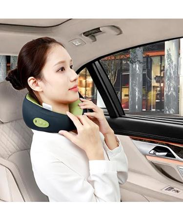 Tyenaza Wireless Massage Pillows - Neck Massager with Hot Compress for Office Car & Home - Blue & Green - Buy Online on GoSupps.com