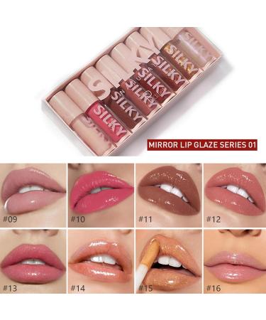 NVOQILIN 8Pcs Lipstick Set for Women Waterproof Long Lasting Moist Lip Gloss Colorful Lipstick Makeup for Women - Buy Online on GoSupps.com