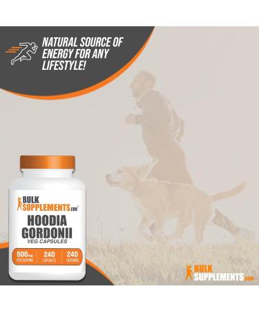 Hoodia Capsules - BulkSupplements.com | Pure Hoodia Gordonii Extract Gluten Free Herbal Supplement 240 Veg Capsules - Buy Online on GoSupps.com