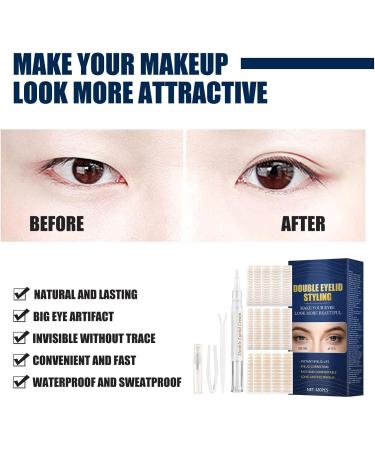 Eyelid Tapes Stickers Set - Invisible Eyelid Lift Strips - Natural Double Eyelid Sticker Make Up Tools for Women Girls Eyelid Instant Lift 12b - Buy Online on GoSupps.com