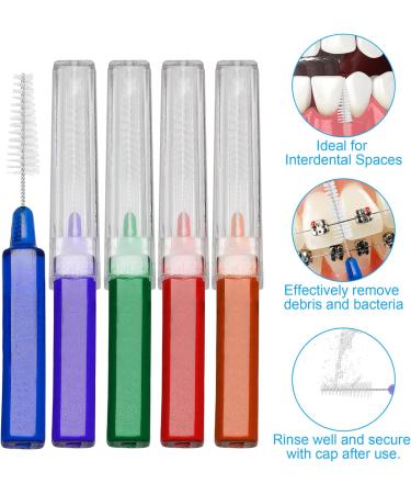 Interdental Brush - Advanced Dental Flossing Picks for Braces | 50 Pcs Soft & Disposable Plaque Remover for Tight Gaps & Wide Spaces - Buy Online on GoSupps.com