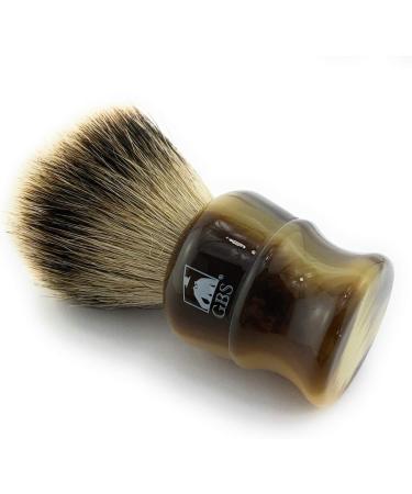 Buy G.B.S Large Silvertip Badger Shaving Brush - Faux Horn Handle for Premium Lather & Soft Bristles - Perfect for Wet Shavers - International Shipping Available - Buy Online on GoSupps.com