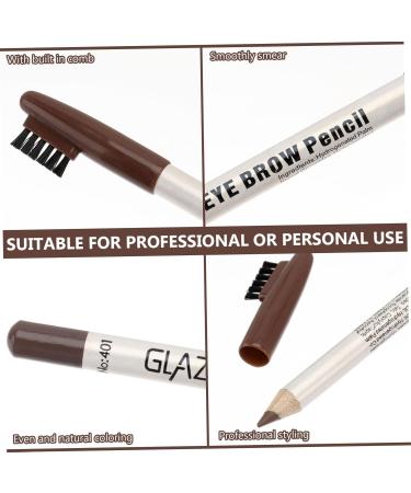 Outanaya 12pcs Eyebrow Pencil with Brush Eyebrow Pen Brow Pen Brush Eyebrow Pencils Plastic Coffee - Buy Online on GoSupps.com
