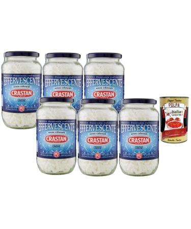 Italian Gourmet - Crastan - effervescent Digestif au Citron Sans Colorants Boisson Effervescente Rafra chissante Lot de 6 x 100 g Italian Gourmet Polpa