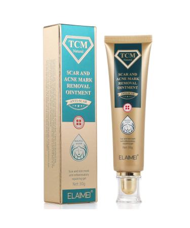 JSBNQRMZ Scar Gel, 30g Scar Creme Reduces Scars Visibility & Reduces Tissue Tension & Itching - All Types of Scars