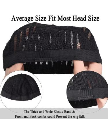 Braided Wig Caps Breathable Cornrows Cap for Easlier Sew in Weave Hair Caps Glueless Black Crochet Wig Cap for Making Wig Medium Size (braided caps 2pcs) 2pc braided cap - Buy Online on GoSupps.com
