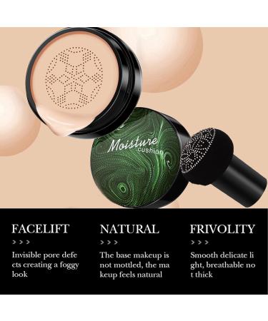 Mushroom Head Air Cushion CC Cream Moisturizing CC Cream Foundation Full Coverage Tinted Moisturiser Waterproof Long Lasting BB Cream for Even Skin Tone Cover Blemishes - Buy Online on GoSupps.com