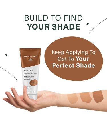 Botanic Tree Organic Self Tanner - Natural-Looking Sunless Tanner for Face and Body - Herbal Tanning Lotion for Fair to Dark Skin - Buy Online on GoSupps.com