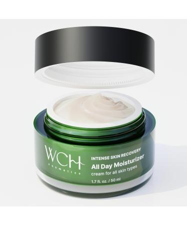All Day Moisturizer Face Cream with Ceramides and Peptides for Dry Skin Anti-Aging Cream to Reduce Wrinkles Redness Irritation Intense Skin Recovery 1.7 fl. oz. / 50 ml
