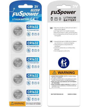 CR1632 3v Lithium Battery CR 1632 Battery CR1632 Lithium 3V Coin Cell Batteries DL1632 BR1632 ECR1632 Replace for Key Finder Fitness Tracker Calculator Car Remote Batteries 20pcs - Buy Online on GoSupps.com