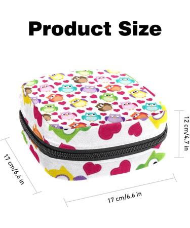 Women s Bands Storage Bag & Menstrual Cup Pocket - Large Capacity Travel Makeup Organizer with Owl & Heart Design - Buy Online on GoSupps.com
