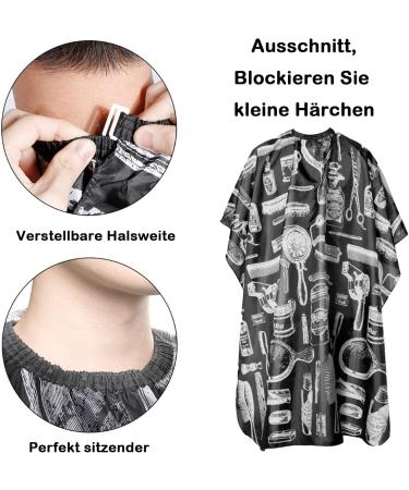 GIONAR 3-Piece Hairdressing Accessory Set Neck Brush Hairdresser Hair Brush Hair Cleaning with Haircut Hairdressing Capes Professional Hair Styling and Cleaning for the Salon Black - Buy Online on GoSupps.com