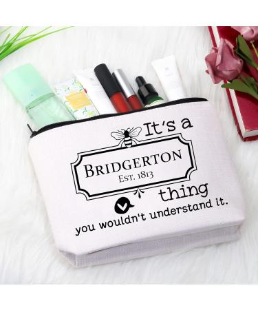 Bridgerton Toiletry Bag for Fans | Stylish Medium Accessory Inspired by the TV Series - Buy Online on GoSupps.com