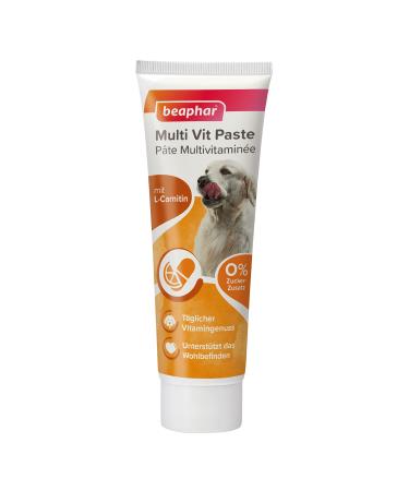 Beaphar - Multi Vit paste - for dogs - with biotin L -carnitine - for hard -wearing skin and beautiful fur - 0% sugar additive - daily vitaminus - supports the well -being - 100 g multi -vitamin 100 gr - Buy Online on GoSupps.com