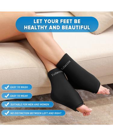Ankle Foot Ice Pack Wrap - Reusable Gel Hot/Cold Therapy for Achilles Tendonitis, Plantar Fasciitis, Sprains - Flexible Cold Pack for Swelling & Post-Surgery Recovery - Large (1 Pack) - Buy Online on GoSupps.com