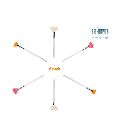 Essenavita Fan Mask Brush Set - 6 Piece Set for Mask Application - Glycolic & Boar Head Fan Brushes - Buy Online on GoSupps.com