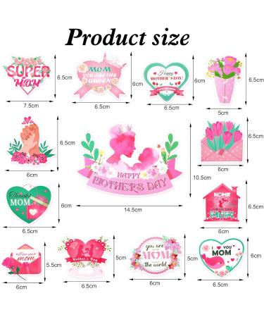 HOWAF 13pcs Happy Mother's Day Cupcake Toppers Pink Floral Mother's Day Cupcake Picks for Mother s Day Cake Decorations Best Mom Ever Cake Topper for Mother's Day Birthday Party Supplies - Buy Online on GoSupps.com