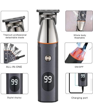 5 in 1 Beard Trimmer for Men Cordless Mustache Nose Precision Trimmer Body Groomer Hair Cutting Kit Trimmer USB Rechargeable & Waterproof Magnetic Replacement Heads - Buy Online on GoSupps.com