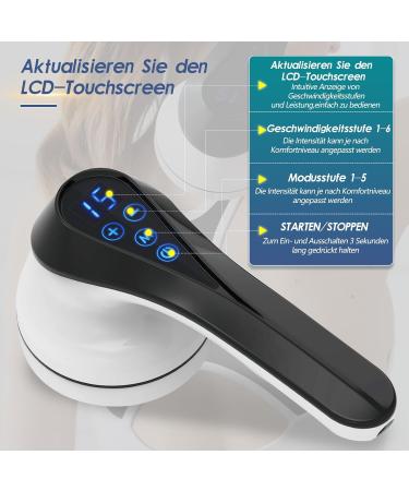 Chakger Hand Massager - Electrical Deep Tissue Cellulite Device with 8 Heads for Muscles Back Neck & Feet Relief | International Shipping - Buy Online on GoSupps.com