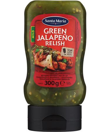 Jalape o Relish Mild | Santa Maria | Vert Jalapeno Relish Mild | Poids total 300 grammes
