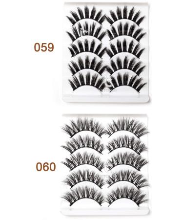 Icycheer 3D Mixed Artificial Eyelashes - Long Thick Wispy Fluffy Dramatic Doll & Cosplay Lashes - 5 Pairs for Stunning Makeup - Buy Online on GoSupps.com