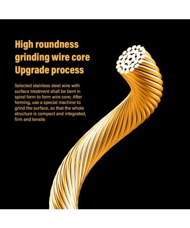 Chooee Bicycle PRO Shift Cable - Ultra Slick Derailleur Cable for Shimano/SRAM Shifter - Gold - 2x2500mm - Buy Online on GoSupps.com