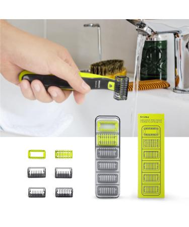 YINKE Guide Comb Guards + Storage Cases for Philips OneBlade Pro - 1, 2, 3, 5mm Stubble Combs with Skin and Body Comb - Compatible with Qp2520, Qp2530, Qp2620, Qp2630, Qp6510, Qp6520 Trimmers - Buy Online on GoSupps.com