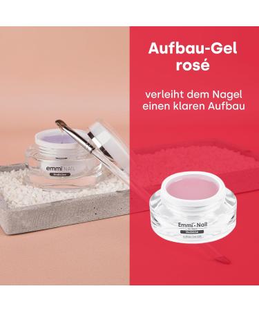 Emmi Nail Studioline Setup-Gel Ros - 15ml | Ideal for Nail Reinforcement | Medium Viscosity & Self-Smoothing | International Shipping Available - Buy Online on GoSupps.com