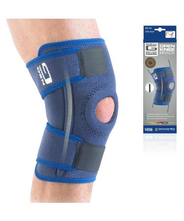 Neo-G Open Knee Brace - Knee Support for Patella Injuries Joint Pain Miniscus Tear Rehabilitation Sporting Activities. Metal Side Stabilizers - Left or Right Knee - Class 1 Medical Device