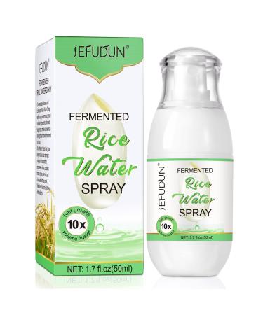 Rice Water Spray Hair Growth And Regrowth Hair Growth Serum Treatment for Thinning Hair and Hair Loss and Moisturising Fermented Rice Water Spray for Damaged Dry Curly or Frizzy Hair 50ml