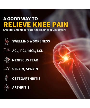 Buy Cambivo Knee Brace for Men & Women - Effective Relief for Meniscus Tear ACL Injury Arthritis - Ideal for Running Hiking Volleyball - Available in Black/Blue - Buy Online on GoSupps.com