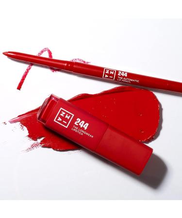 3ina Longwear Lipstick 244 - Matte Red Liquid Lipstick with Hyaluronic Acid | Vegan & Cruelty-Free | Long-Lasting Highly Pigmented Make-Up - Buy Online on GoSupps.com