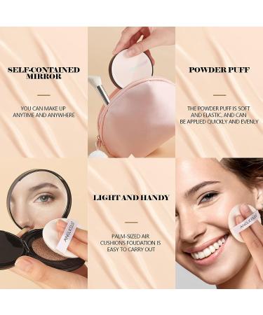 Anglicolor Cushion Foundation - Full Coverage Concealer for Blemishes - Matte Finish Makeup Base for Sensitive Skin - 0.25fl.oz (04 Beige) - Buy Online on GoSupps.com