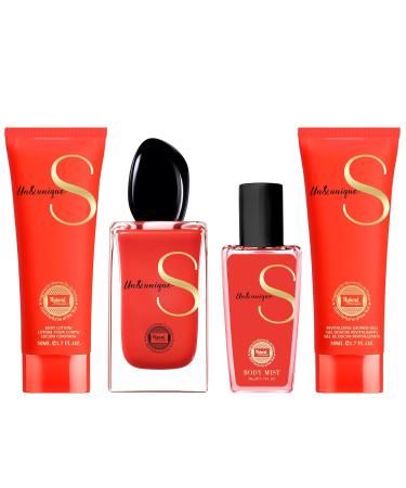Hybrid & Company Sun&Unique Passione 4Pcs Gift Set For Women 50ml-Perfume&50ml-Mist&50ml-Bodylotion&50ml-Shower Gel - Buy Online on GoSupps.com