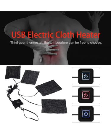 Electric Heating Pad for Clothes - Adjustable 3 Levels Carbon Fiber Washable USB 5V - Ideal for Winter & Camping - Buy Online on GoSupps.com