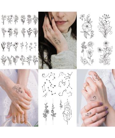 Celaza Temporary Tattoos for Women - 275 Styles of Long-Lasting Fake Tattoo Stickers - Sexy Black Henna Tatuajes Temporales - 61 Sheets - Buy Online on GoSupps.com