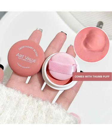 Powder Blush Matte Powder Blusher Cream Natural And Versatile Powder Blusher Pseudo sweetheart Natural Silky Finish - Luminous Pressed Mineral Powder Blush (1# 20g) - Buy Online on GoSupps.com