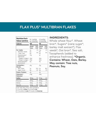 Nature's Path Organic Flax Plus Multibran Flakes Cereal 1 kg (Pack of 6) Non-GMO - Buy Online on GoSupps.com