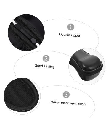 Lurrose Portable Razor Travel Bag - PU Leather Storage Box & Clipper Case for Men | Hard Case Shaving & Shaver Organizer - International Shipping Available - Buy Online on GoSupps.com