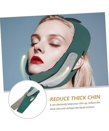 Beatifufu 1 PC Thin Belt Strap -lifting Belt Double Chin Reducer - Lifting Tool Anti Aging Bandage Thin Woman Chin Strap Polyester 57X10X0.5CM Green - Buy Online on GoSupps.com