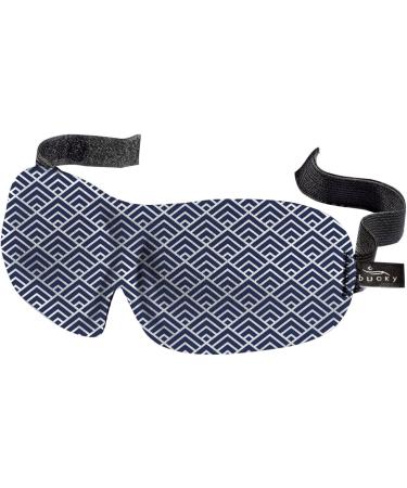 Buy CC Home Furnishings 9.5" Blue and White Atlas Pyramid Unisex Sleep Mask - Comfortable Stylish & Perfect for Sleep - International Shipping Available - Buy Online on GoSupps.com