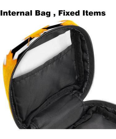 Javenproeqt Portable Women's Binding Bags - Menstrual Cup Pocket & Pads for Teens | Stylish Autumn Leaves Design - Buy Online on GoSupps.com