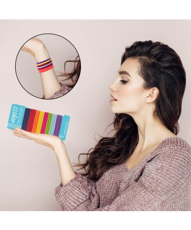 Hoyols No Metal Hair Elastics Bands - 56 Count, Assorted Colors, Gentle Hold Ponytail Holder for Medium Thick Hair - No Snag Hair Ties Accessories - Buy Online on GoSupps.com