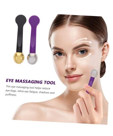 FRCOLOR Eye Cream Spoon Massager Set - 6 Pcs Facial Massage Roller & Metal Eye Massager Tools for Effective Skincare - Compact & Assorted Colors - Buy Online on GoSupps.com